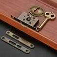thumbnail image 4 of 1/5 Pcs Antique Furniture Lock Drawer Lock Hook Lock Sliding Door Retro Lock, 4 of 8