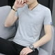 thumbnail image 3 of Camisetas holgadas con cuello en V para hombre, camisetas sencillas, ropa de calle informal, camisetas para hombre, camisetas estampadas, venta al por mayor, suaves, góticas, grunge, originales, 3 of 5