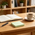 thumbnail image 6 of Hyknon Sticky Notes 3x3 Inch, 100 Sheets Lined Self-Stick Pads Bright Colors Sticky Note, Recyclable Stickers Note Tabs, Easy to Post Removable Reminder Labels for Home Office Notebook Daily, Green, 6 of 6