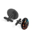 thumbnail image 2 of Owl Elegant Stainless Steel Cuff Links for Formal Attire, Shirt Clip Included - Ideal for Work or Special Occasions, 2 of 6