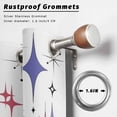 thumbnail image 2 of Outdoor Curtains for Patio Waterproof, Red Purple Diamond Outdoor Privacy Panels Grommet, Modern Geometric Middle Century Retro Blackout Outside Curtains for Porch/Cabana 54"x84", 2 Panels, 2 of 8