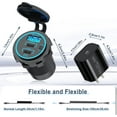 thumbnail image 4 of (4-in-1) 90W USB C 12V Outlet with Wall Charger: 3 Port Multi Type-C Car Charging Adapter Dual PD 36W, Marine Cigarette Lighter Mount Socket 12 Volt Plug with Power Switch for Auto RV Boat Motorcycle, 4 of 4