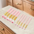 thumbnail image 5 of Unique Bargains 10 Pcs Lightweight Makeup Brush for Business Travel Pink Synthetic Fiber Hair Plastic, 5 of 5