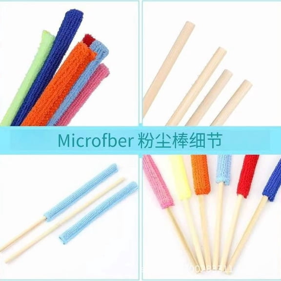 5Pcs Mini Dusters for Cleaning Microfiber Detail Duster Sticks Fan Cleaning Brush Crevice Cleaning Tool AC Vent Cleaner Fan Blade Cleaner Dusters for Cleaning Home Car Window Blind (Multicolors)
