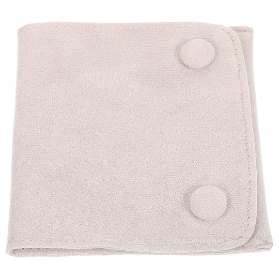 SWETRACE Grey Jewelry Pouch for Women, 1 Piece, Soft Travel Storage Bag for Necklaces, , and Accessories