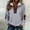 Gray, variant on Msgweeeg Half-Zip Collared Sweatshirt Jacket, Midweight, Women's S-XXXL