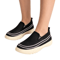 thumbnail image 2 of IEMIEMIEM Women Mesh Orthopedic Shoes Slip On Comfort Knit Non Slip Loafer Breathable Wide Width Walking Shoes Black 8.5 Wide, 2 of 6