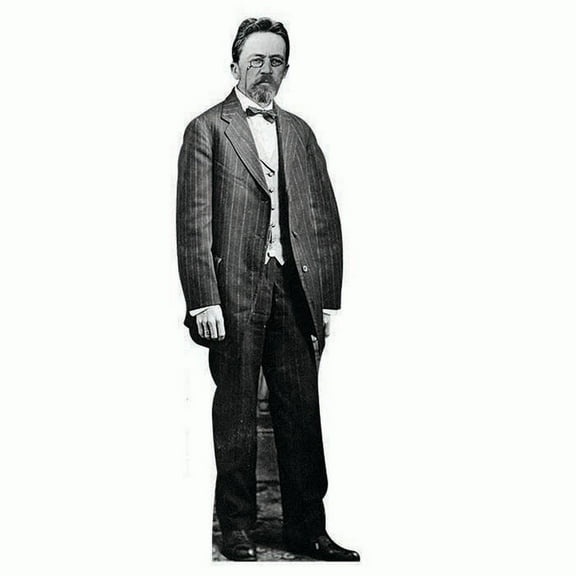 H79217 Anton Chekhov Cardboard Cutout