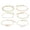 Gold, variant on Fiaya Women Bracelet Women's Bangle, 6pcs Gold Herrungbone Infinity Link Stacking Chain Dainty Layered Fashion Delicate Jewelry Gifts for Women