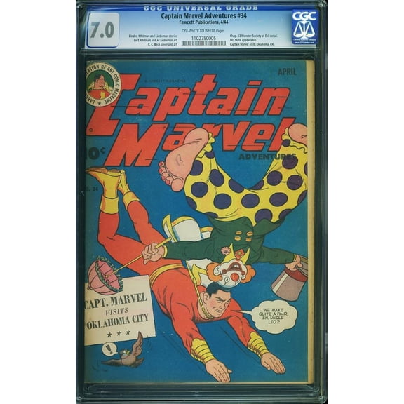 Captain Marvel Adventures #34 - CGC 7 Comic Book