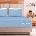 thumbnail image 4 of Juego de sábanas Utopia Bedding Queen Jersey, 4 piezas, azul cielo, 4 of 6