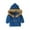 Blue, variant on Lindreshi Boys Winter Coat Clearance Toddler Baby Boy Girl Color Sweater Hooded Knit Faux Collar Tops Warm Coat