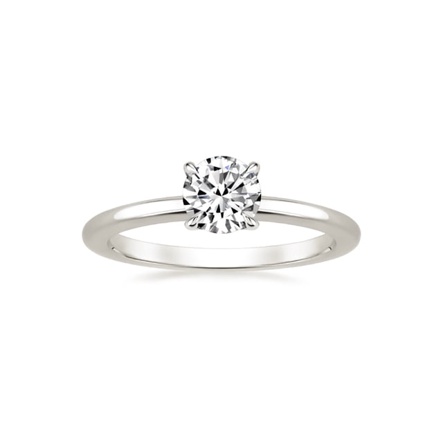 Anillo Solitario Issai Diamante 30 puntos color H-I Oro Blanco 14 kilates Talla 8