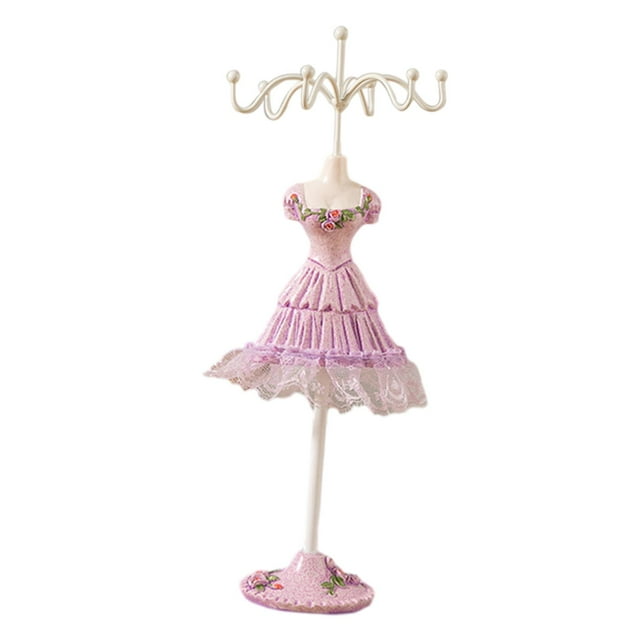pitrice Jewelry Display Stand Unique Mannequin Shape With Flexible Hooks Jewelry Collection Display Holder Easy Style C