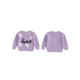 thumbnail image 2 of BemeyourBBs Girls Halloween Sweater Long Sleeve Letter Ghost Embroidery Knitwear, 2 of 9
