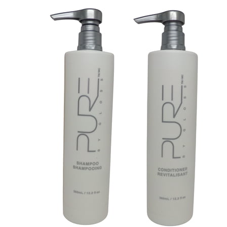 PURE by Gloss Shampoo and Conditioner Set of Two each 12.2oz Bottles