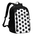 thumbnail image 1 of Balery Soccer Ball Mochila con carga USB para hombre y mujer - Mochila impermeable y antirrobo para laptop con puerto USB para viajes, trabajo, 1 of 7