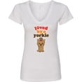 thumbnail image 3 of Inktastic Yorkshire Terrier Dog Yorkie Women's V-Neck T-Shirt, 3 of 5