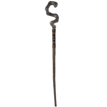 4 Foot Serpent Staff Costume Accessory - Brown/Black