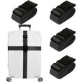 TRAHOOLuggage Straps for Suitcases TSA Approved Travel Belt 4 Pack by