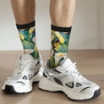 thumbnail image 6 of KLL Tropical Floral Jungle Print Cool Socks Men's Women's Crew Socks Funny Crazy Novelty Stockings, 6 of 6