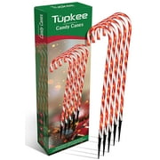 Tupkee Pre-Lit Candy Cane Decorations -Pathway Christmas Lights, 26-Inches 66 cm, Set of 5, Outdoor Christmas Decorations Yard Candy Cane Lights