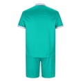 thumbnail image 4 of Cameland Two Piece Short Outfits Men Color Block Tracksuits Sport Summer Short Sleeve and Shorts Set for Men, 4 of 5