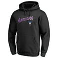 thumbnail image 2 of Men's Black Arizona Diamondbacks Vintage Cooperstown Collection Wahconah Fitted Pullover Hoodie, 2 of 3