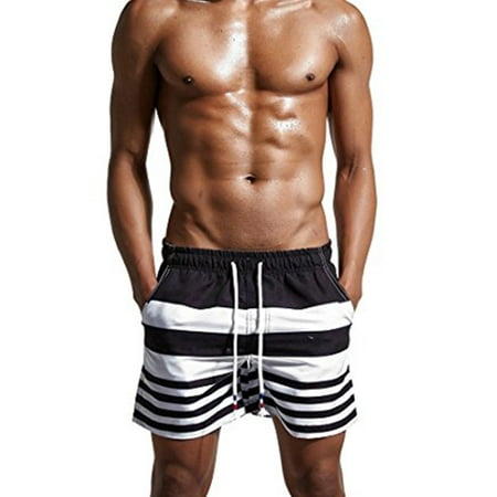 Men's Swim Trunks Swimwear Swimsuits Surf Board Beach Wear Swimming Trunks Boxer Shorts Gay Pouch With Mesh (Best Gay Mens Swimwear)
