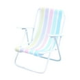 thumbnail image 1 of 1/12 Silla De Playa Mini Silla De Metal Para Fairy Garden Architectural Diy Project Stripes Rayas, 1 of 9