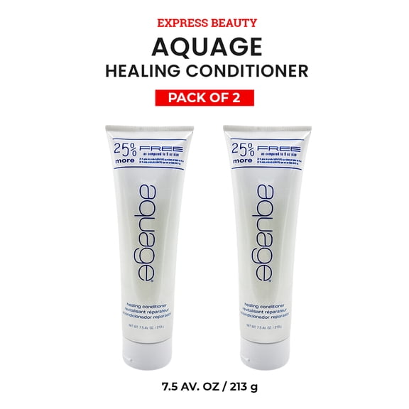 Express Beauty Conditioner Aquage 25% More Healing Conditioner for Hair - 7.5 oz (Pack of 2)