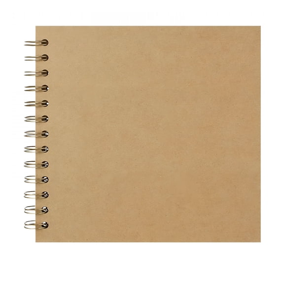 CCOCC Scrapbook 7X7 Inch Diy Scrapbook Album Hardcover Kraft Paper Scrap Book Photo Albums 20 Sheets Memory Book for Family Wedding