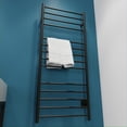 thumbnail image 6 of ANZZI Elgon 14-Bar Carbon Steel Wall Mounted Electric Towel Warmer Rack in Matte Black, 6 of 10
