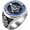 White Gold, variant on Men's Stainless Steel Vintage Freemason Masonic Biker Rings Blue Free and Accepted Masons Ring Band