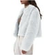 thumbnail image 1 of Chaqueta de manga larga con cremallera y abrigo sintético para mujer, 1 of 7