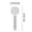 Gray, variant on YingTaiLi Cat Brush, Press Self-Cleaning Grooming Brush Telescopic Stainless Steel Pet Cleaning Hair Removal Brush for Cleaning Pet Hair and Grooming