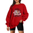 thumbnail image 1 of Gibobby Sudaderas para mujer Sudadera suéter de otoño(Rojo,G), 1 of 4
