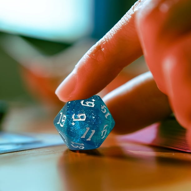 Juego de dados D&D de 7 Uds., juego de dados acrílicos, efecto Starlight, entretenimiento de escritorio para fiesta