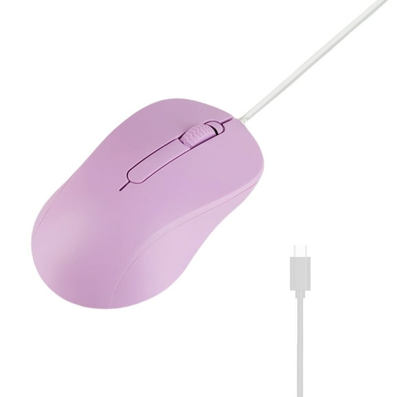 YIEMEEN Type C Mouse Gaming USB C Cord Mice 3 Button 1000DPI, Adjustable Sensitivity