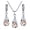Champagne, variant on Silver Drop Jewelry Set for Women Cubic Zircon Teardrop Dangle Earrings And Necklace Set for Wedding Bridal Accessories