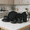 Black, variant on 12-Piece Stoneware Dishware Sets with Mugs, Microwave & Dishwasher Safe, Non-Toxic Dish Set, Plate Set, Stackable Matte Glaze Kitchenware for 3
