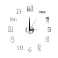 thumbnail image 1 of Yuarrent Reloj de pared moderno reloj sin marco Horloge silencioso luminoso acrílico espejo pegatina extraíble moda hogar sala de estar Electrodomésticos Plata 40cm Yuarrent HA083068-02, 1 of 6