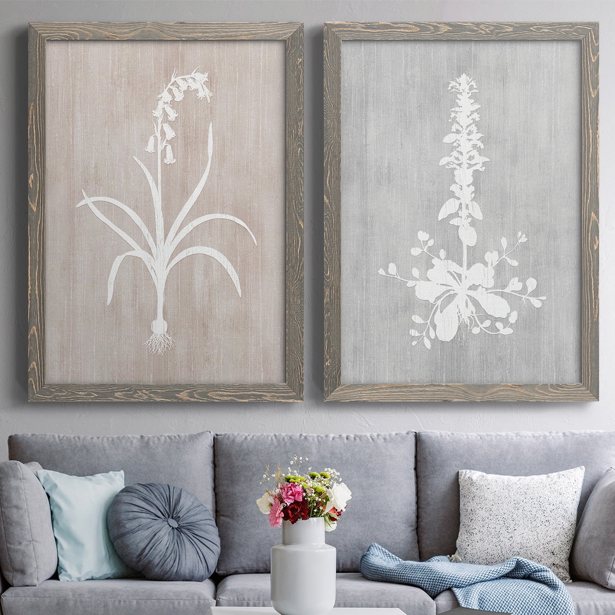 Botany Beauty I - Premium Framed Canvas 2 Piece Set - Ready to Hang