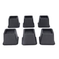 thumbnail image 3 of elevadores trapezoidales de 3 pulgadas para muebles, almohadillas para patas de sofá, para cama, mesa, armario, patas de sofá, color negro, 3 of 14