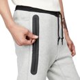 thumbnail image 4 of Nike Mens Tech Fleece Slim Fit Jogger Sweatpants (Dark Grey Heather/White,XXL), 4 of 8