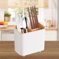 thumbnail image 4 of Aihimol Kitchen Tableware Holder 3 Compartments Chopstick Holder Cutlery Drying Rack Countertop Flatware Storage Organizer for Chopsticks, Spoons, Forks, Brushes, 4 of 6