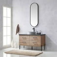 thumbnail image 3 of Trento 48" Single Concrete Sink Bath Vanity in North American Oak with Mirror, 3 of 11