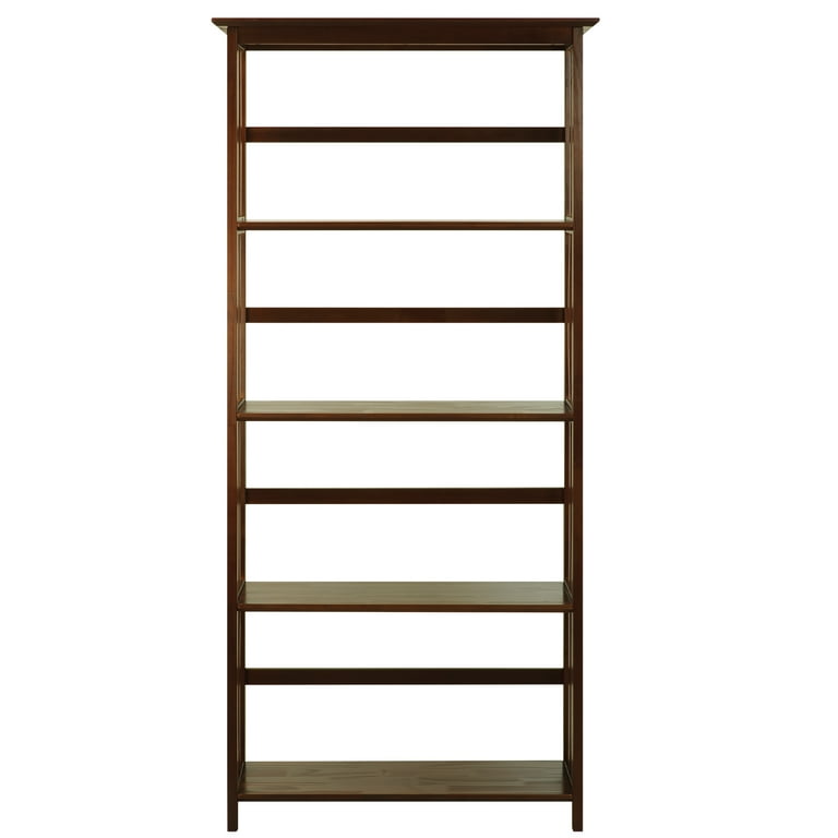 5 tier mission style bookcase discount