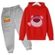 thumbnail image 3 of Conjunto de sudaderas con capucha Lotso para niños, Woody, Buzz Lightyear, sudaderas con capucha de Toy Story de dibujos animados para niños, camisetas y pantalones largos, traje de 2 piezas para niño, 3 of 5