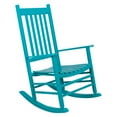thumbnail image 5 of Shine Company Traditional Hardwood Indoor/Outdoor Patio Porch Rocker in Blue, 5 of 5